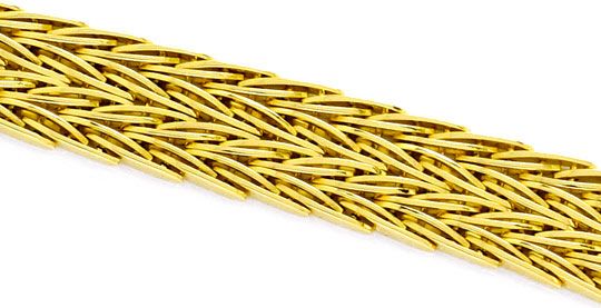 Foto 2 - Armband Designer-Fischgrätmuster Goldarmband massiv 14K, K2251