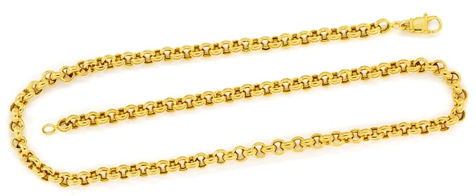 Foto 1 - Goldkette Damenkette im Erbsen Muster in 585er Gelbgold, K3271