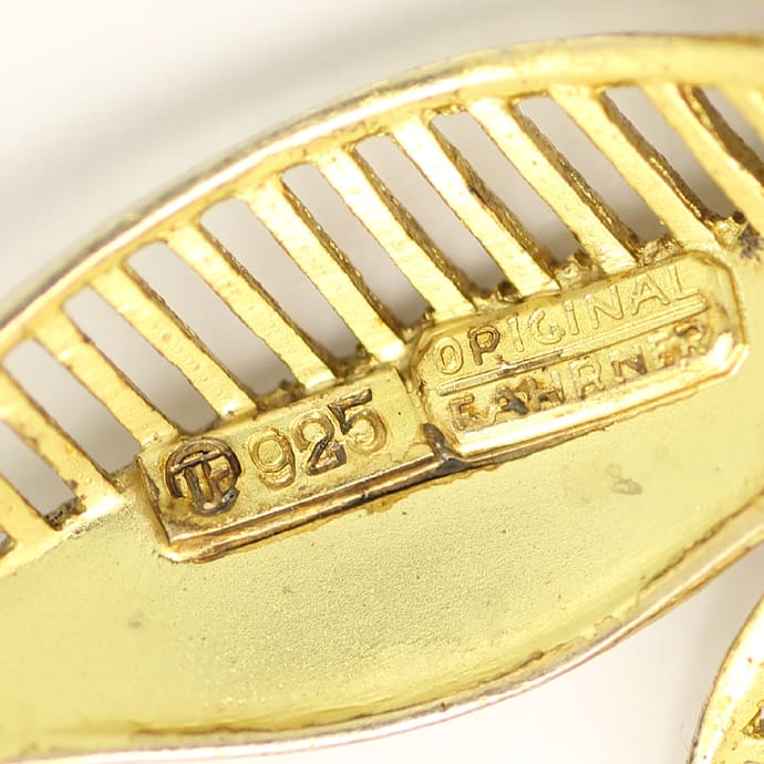 Foto 3 - Antike Fahrner Brosche Perle Markasiten Silber vergoldet, Q2097