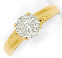 Foto 1 - Brillant Solitaer Ring 1,18 ct Gelbgold-Krappen-Fassung, R5760