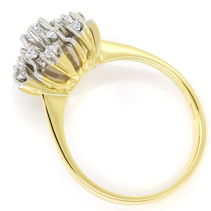 Foto 3 - Ring mit 0,50ct Spitzen Brillanten in 14K Bicolor Gold, S1422
