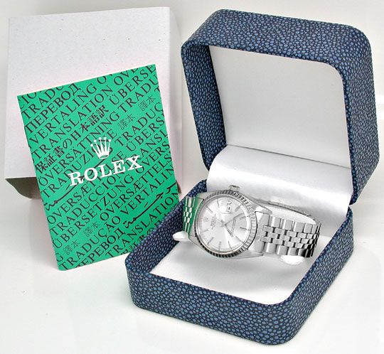 Foto 4 - Rolex Datejust, Herren Uhr, Automatik Edel Stahl Topuhr, U1004