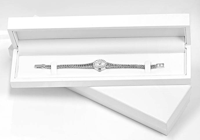 Foto 5 - Anker Damen-Armbanduhr in Weißgold mit Diamantenbesatz, U2505
